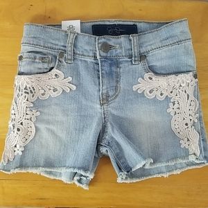 Jessica Simpson Cutoff Lace Jean Shorts